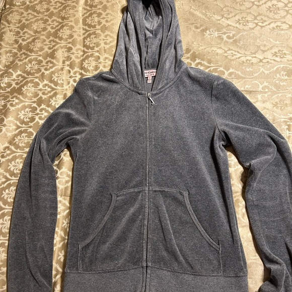 Juicy Couture Jackets & Blazers - Juicy Couture Grey Zip Up